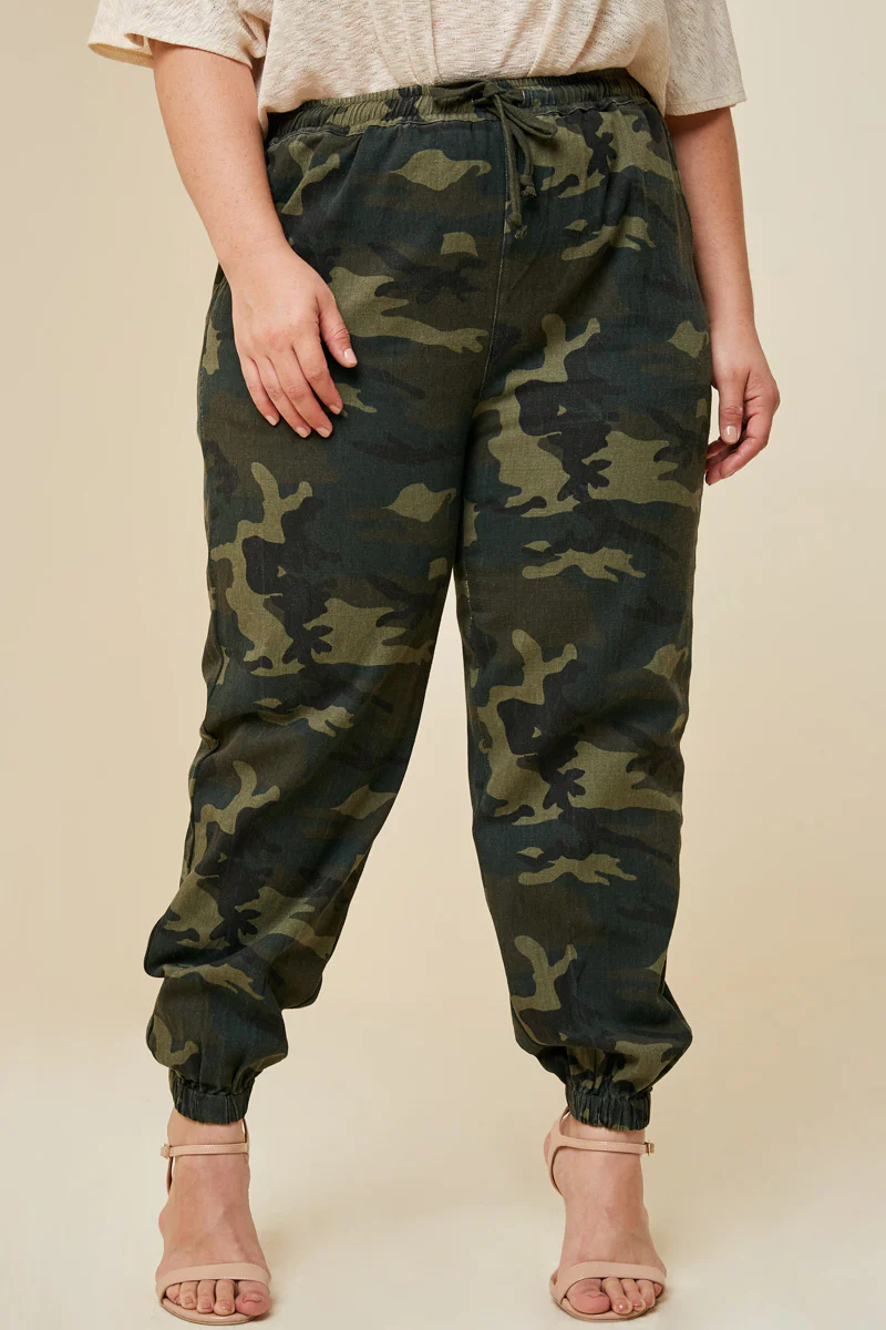 Camo Drawstring Jogger Pants - Image 3