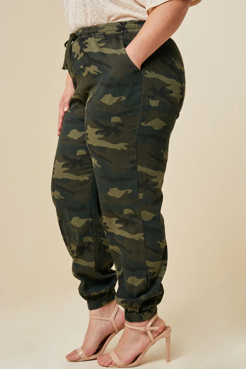 Camo Drawstring Jogger Pants - Image 4