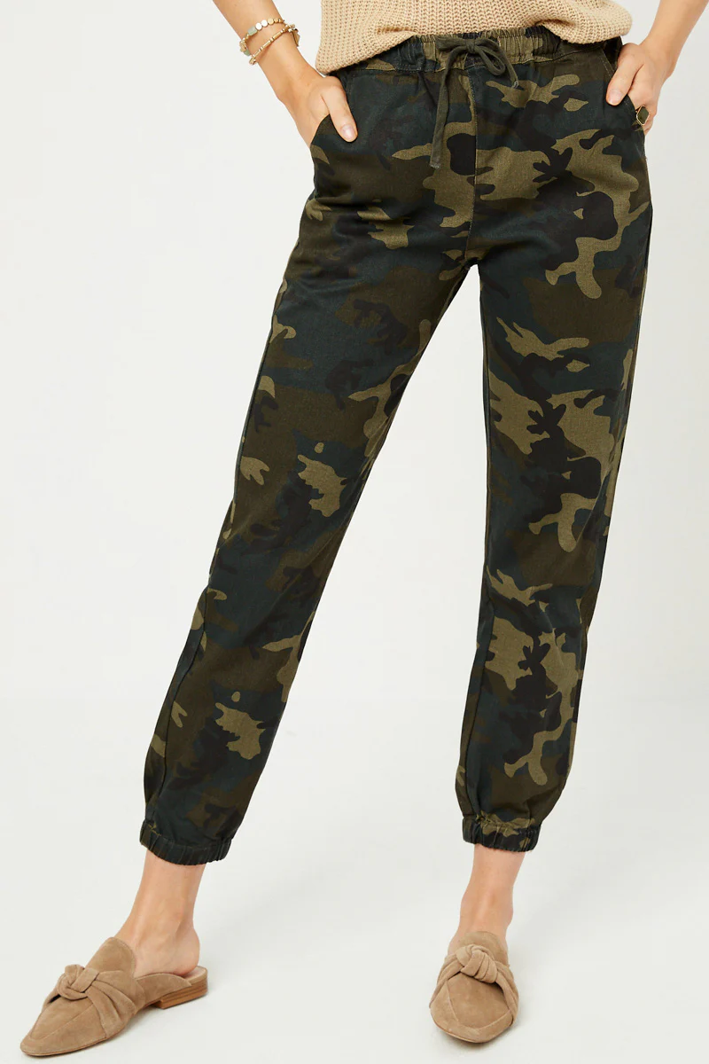 Camo Drawstring Jogger Pants - Image 5