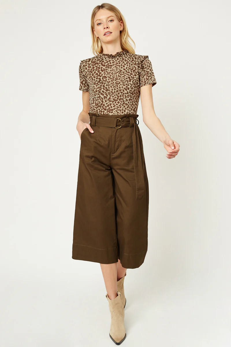 Leopard Ruffle High Neck Top - Image 7