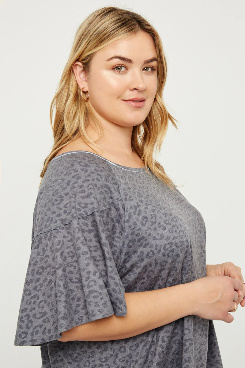 Stone Washed Leopard Tee - Image 4