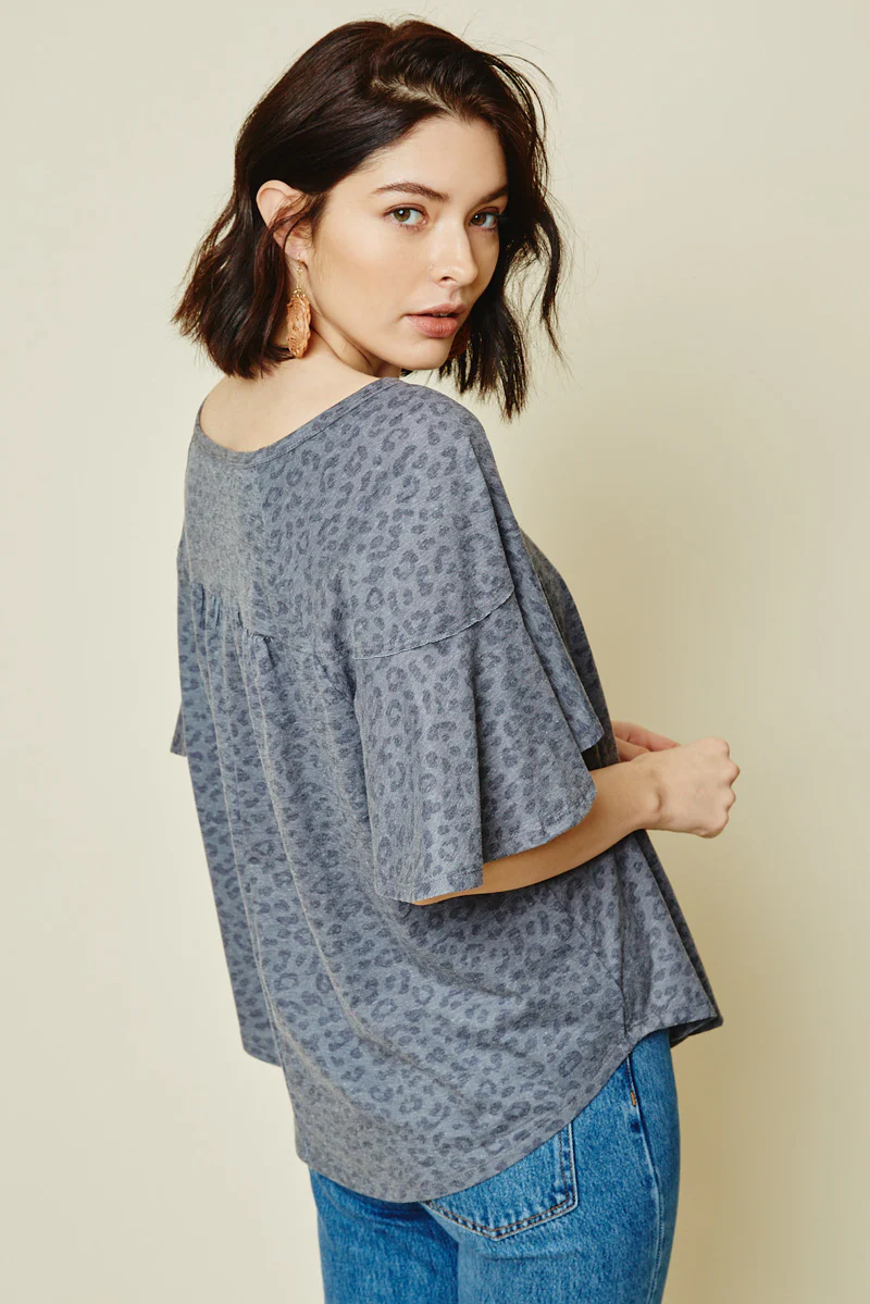 Stone Washed Leopard Tee - Image 6