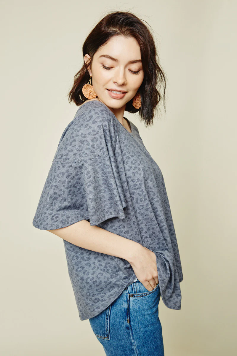 Stone Washed Leopard Tee - Image 8